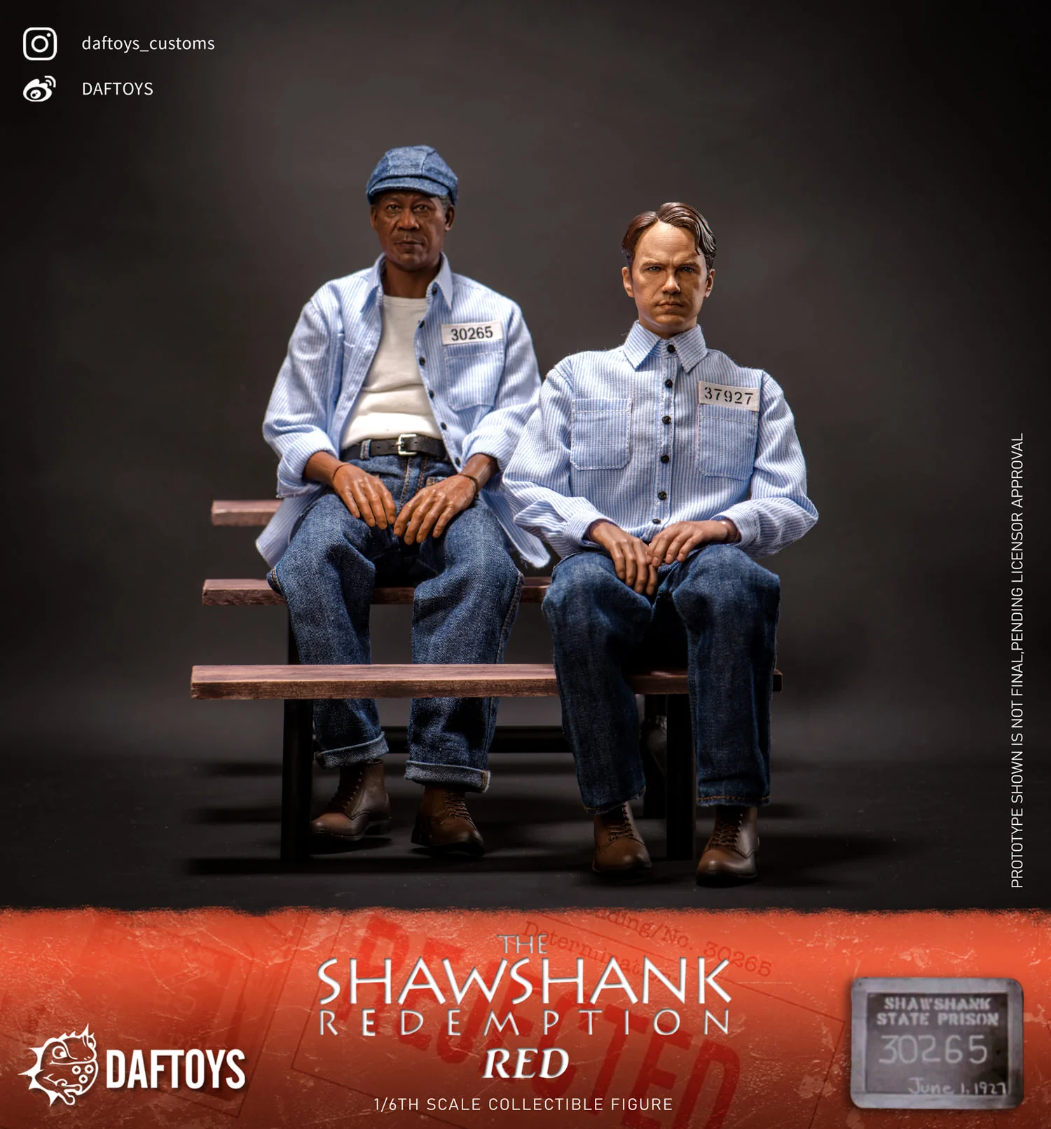 Daftoys F020 The Shawshank Redemption Ellis Boyd Redding (Red) 1/6 figure set - Image 13