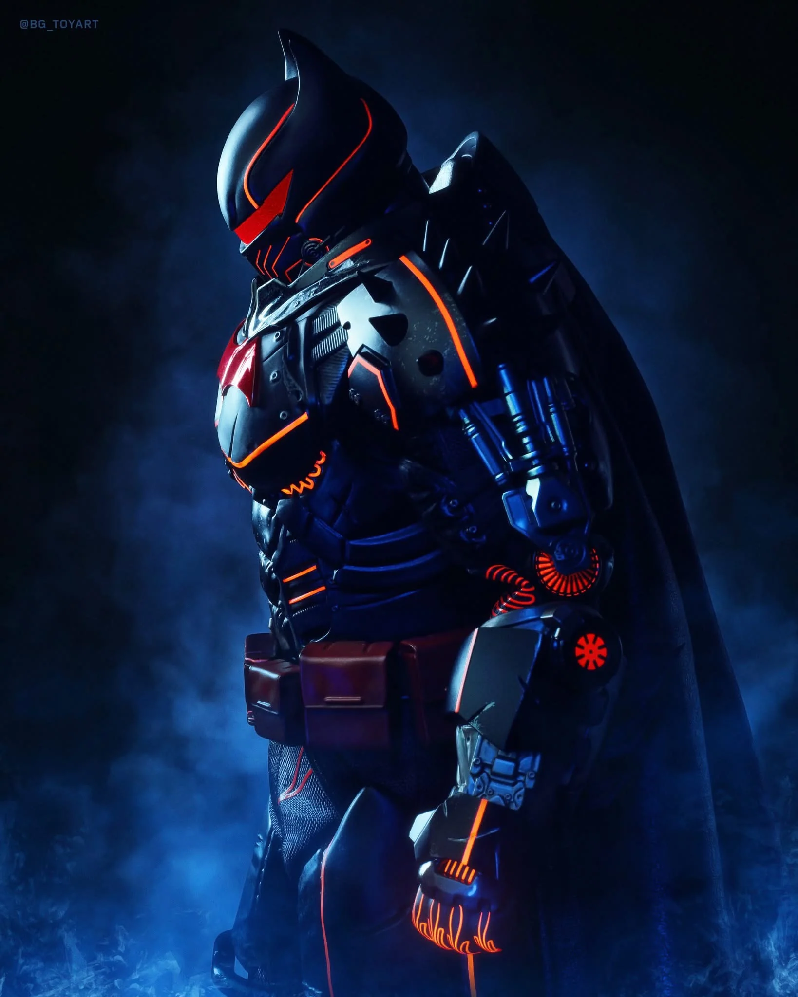 Hot Toys VGM73 Batman: Arkham Origins 1/6th scale Batman (XE Suit Hellbat Version) Collectible Figure [Hot Toys Exclusive] - Image 17