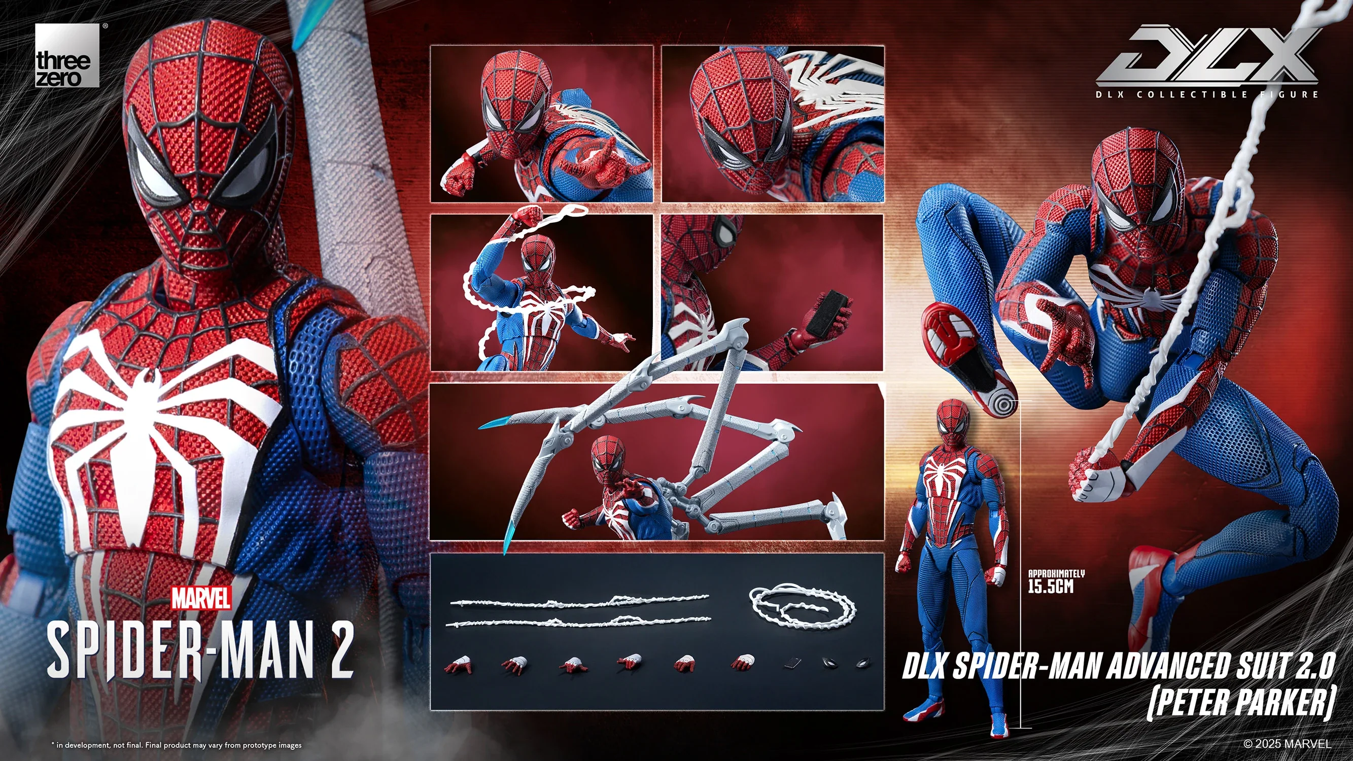 Preorder! Threezero Marvel’s Spider-Man 2 DLX Spider-Man Advanced Suit 2.0 (Peter Parker) - Image 11