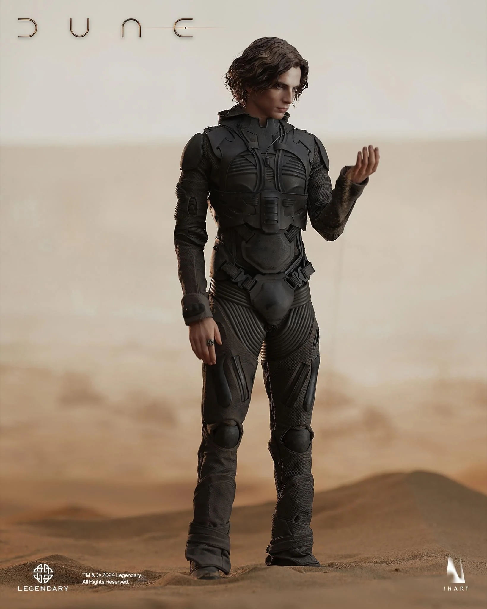 INART DUNE Paul Atreides Deluxe Edition 1/6 Collectible Figure (Rooted Hair) With Desert Mouse - Image 9